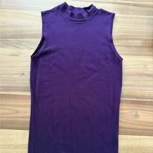 Le Chateau Sleeveless Mock Neck Top